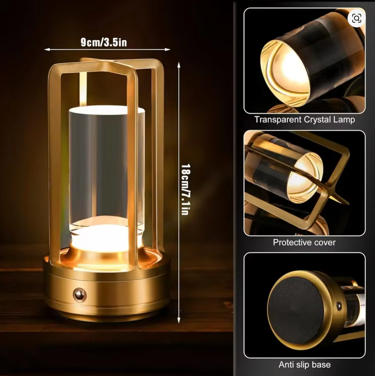 Luoria - Nordic Rechargeable Table Lamp