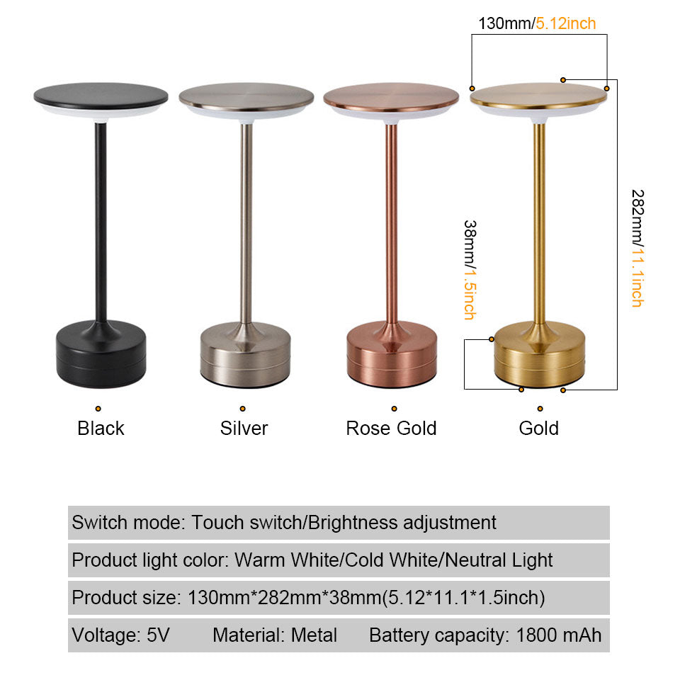 Luoria – Touch-Control Rechargeable Table Lamp