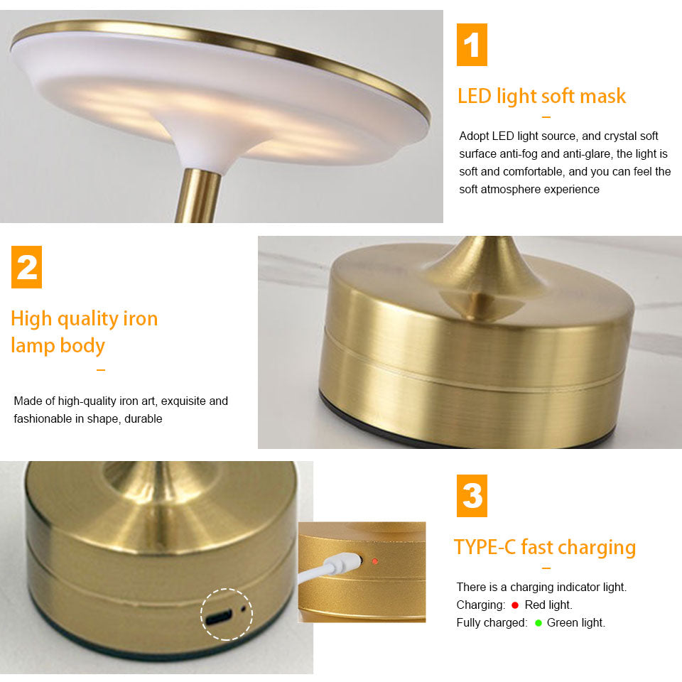 Luoria – Touch-Control Rechargeable Table Lamp